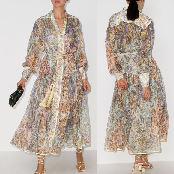 Zimmermann Lucky Floral Silk Dress NEW - Picture 2 of 8